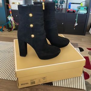 MK Black Ankle Boots